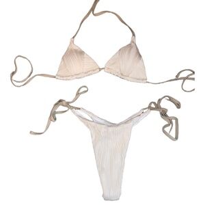 Textured Triangle Bikini